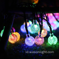 30 LED 21ft Surya Waterproof String Light Outdoor Fairy Light Globe Crystal Ball Lighting Dekoratif Untuk Taman Halaman Rumah Pesta